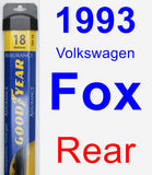 Rear Wiper Blade for 1993 Volkswagen Fox - Assurance