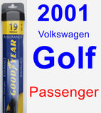 Passenger Wiper Blade for 2001 Volkswagen Golf - Assurance