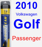 Passenger Wiper Blade for 2010 Volkswagen Golf - Assurance