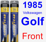 Front Wiper Blade Pack for 1985 Volkswagen Golf - Assurance