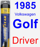 Driver Wiper Blade for 1985 Volkswagen Golf - Assurance