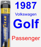 Passenger Wiper Blade for 1987 Volkswagen Golf - Assurance