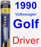 Driver Wiper Blade for 1990 Volkswagen Golf - Assurance