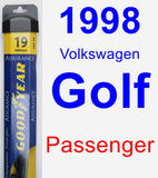 Passenger Wiper Blade for 1998 Volkswagen Golf - Assurance