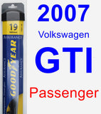 Passenger Wiper Blade for 2007 Volkswagen GTI - Assurance