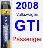 Passenger Wiper Blade for 2008 Volkswagen GTI - Assurance