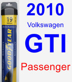 Passenger Wiper Blade for 2010 Volkswagen GTI - Assurance