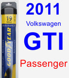 Passenger Wiper Blade for 2011 Volkswagen GTI - Assurance