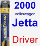 Driver Wiper Blade for 2000 Volkswagen Jetta - Assurance