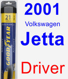 Driver Wiper Blade for 2001 Volkswagen Jetta - Assurance