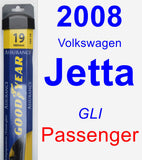 Passenger Wiper Blade for 2008 Volkswagen Jetta - Assurance