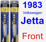 Front Wiper Blade Pack for 1983 Volkswagen Jetta - Assurance