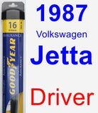 Driver Wiper Blade for 1987 Volkswagen Jetta - Assurance