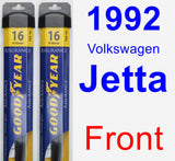 Front Wiper Blade Pack for 1992 Volkswagen Jetta - Assurance