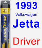 Driver Wiper Blade for 1993 Volkswagen Jetta - Assurance