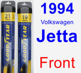 Front Wiper Blade Pack for 1994 Volkswagen Jetta - Assurance