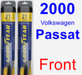 Front Wiper Blade Pack for 2000 Volkswagen Passat - Assurance