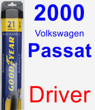 Driver Wiper Blade for 2000 Volkswagen Passat - Assurance