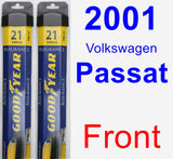 Front Wiper Blade Pack for 2001 Volkswagen Passat - Assurance