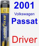 Driver Wiper Blade for 2001 Volkswagen Passat - Assurance