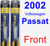 Front Wiper Blade Pack for 2002 Volkswagen Passat - Assurance