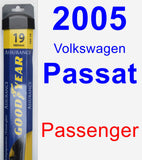 Passenger Wiper Blade for 2005 Volkswagen Passat - Assurance