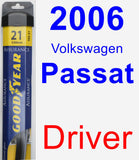 Driver Wiper Blade for 2006 Volkswagen Passat - Assurance