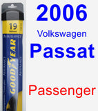 Passenger Wiper Blade for 2006 Volkswagen Passat - Assurance