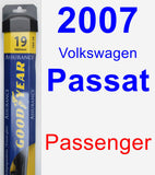 Passenger Wiper Blade for 2007 Volkswagen Passat - Assurance