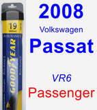 Passenger Wiper Blade for 2008 Volkswagen Passat - Assurance