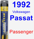 Passenger Wiper Blade for 1992 Volkswagen Passat - Assurance