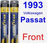 Front Wiper Blade Pack for 1993 Volkswagen Passat - Assurance