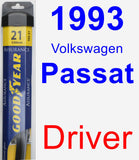 Driver Wiper Blade for 1993 Volkswagen Passat - Assurance