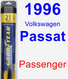 Passenger Wiper Blade for 1996 Volkswagen Passat - Assurance