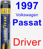 Driver Wiper Blade for 1997 Volkswagen Passat - Assurance