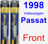 Front Wiper Blade Pack for 1998 Volkswagen Passat - Assurance