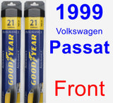 Front Wiper Blade Pack for 1999 Volkswagen Passat - Assurance