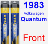 Front Wiper Blade Pack for 1983 Volkswagen Quantum - Assurance