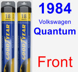 Front Wiper Blade Pack for 1984 Volkswagen Quantum - Assurance