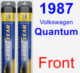 Front Wiper Blade Pack for 1987 Volkswagen Quantum - Assurance
