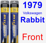 Front Wiper Blade Pack for 1979 Volkswagen Rabbit - Assurance