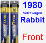 Front Wiper Blade Pack for 1980 Volkswagen Rabbit - Assurance