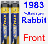 Front Wiper Blade Pack for 1983 Volkswagen Rabbit - Assurance