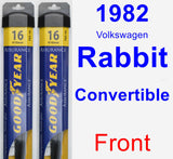 Front Wiper Blade Pack for 1982 Volkswagen Rabbit Convertible - Assurance