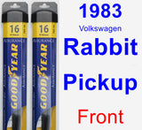 Front Wiper Blade Pack for 1983 Volkswagen Rabbit Pickup - Assurance