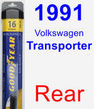 Rear Wiper Blade for 1991 Volkswagen Transporter - Assurance