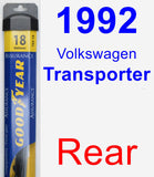 Rear Wiper Blade for 1992 Volkswagen Transporter - Assurance