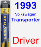 Driver Wiper Blade for 1993 Volkswagen Transporter - Assurance
