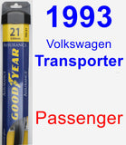 Passenger Wiper Blade for 1993 Volkswagen Transporter - Assurance