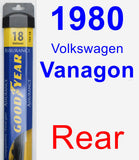 Rear Wiper Blade for 1980 Volkswagen Vanagon - Assurance